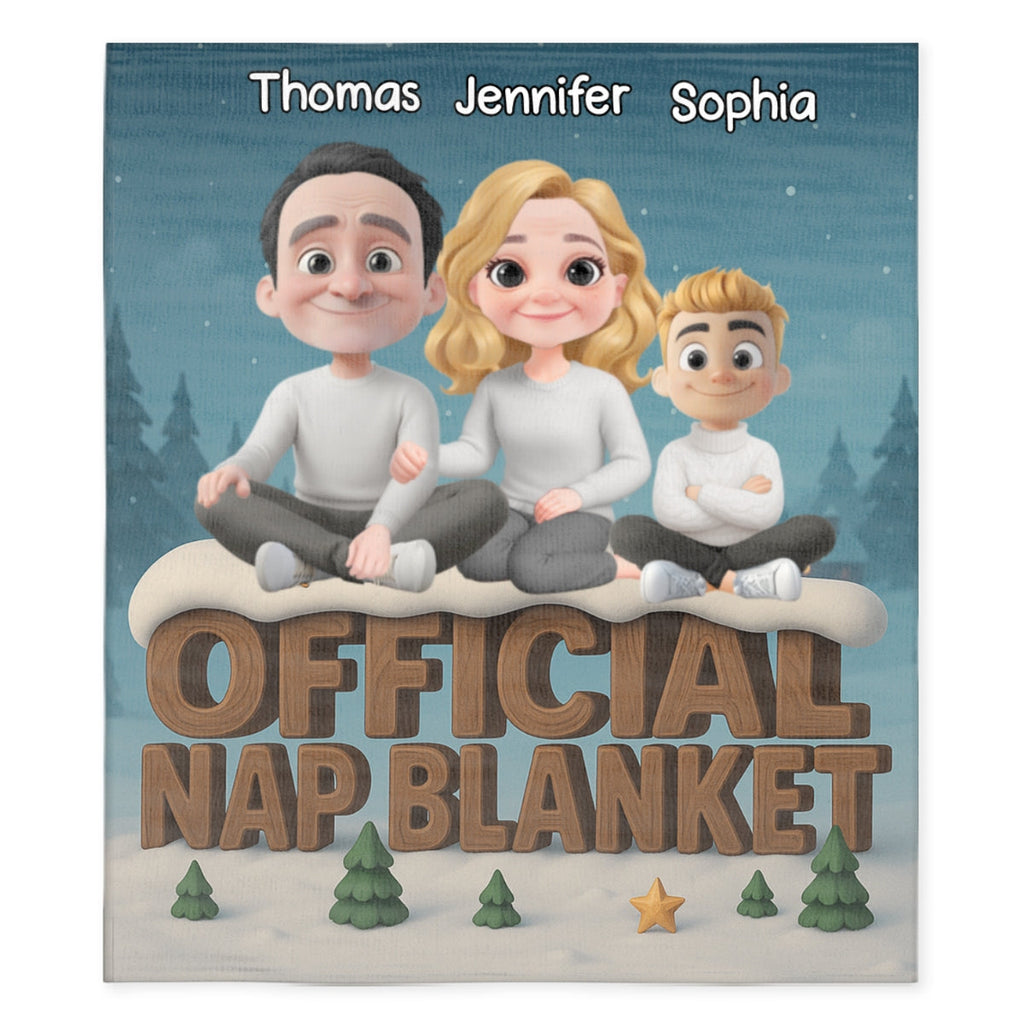 As A Family Now Onwards - Personalized Fleece Blanket