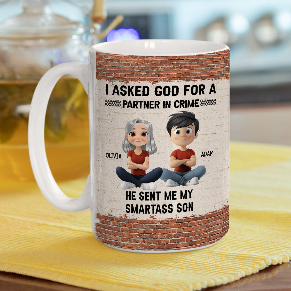 Custom Christmas & Birthday Gift for Daughter • God Sent You To Me - Personalized Coffee Mug
