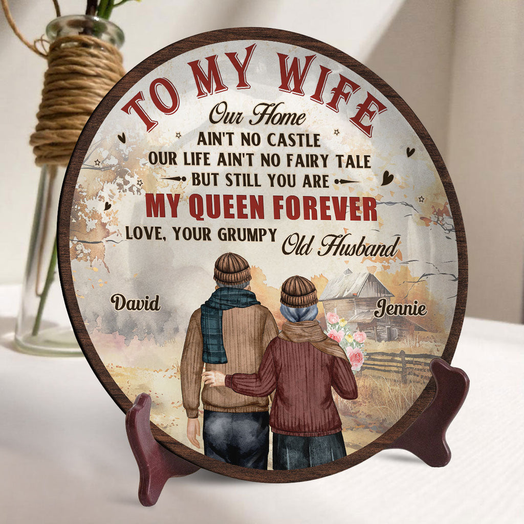 To My Queen - Personalized Plate