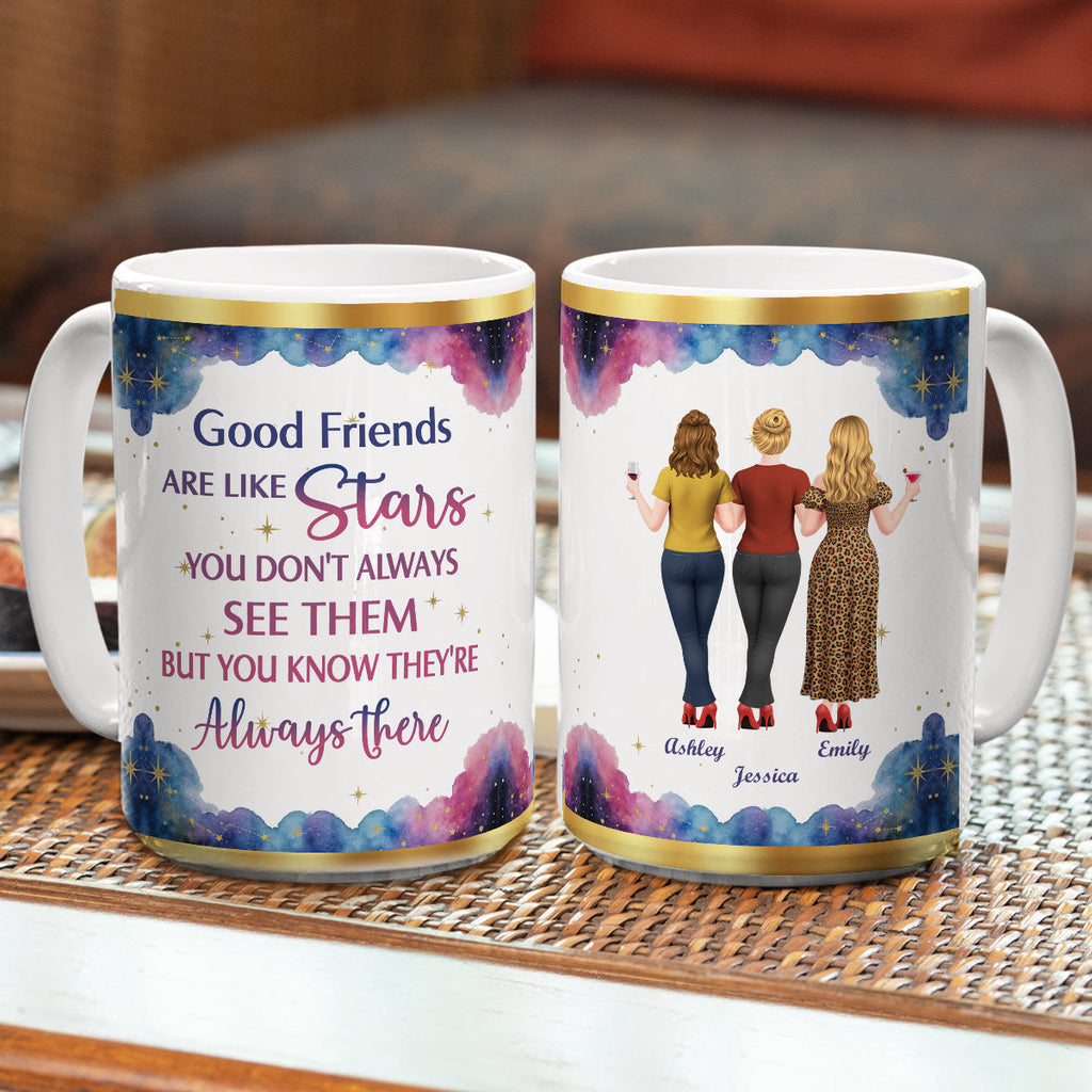 Custom Best Friend, Christmas & Birthday Friendship Keepsake Gift • True Friends Never Disappear - Personalized Coffee Mug