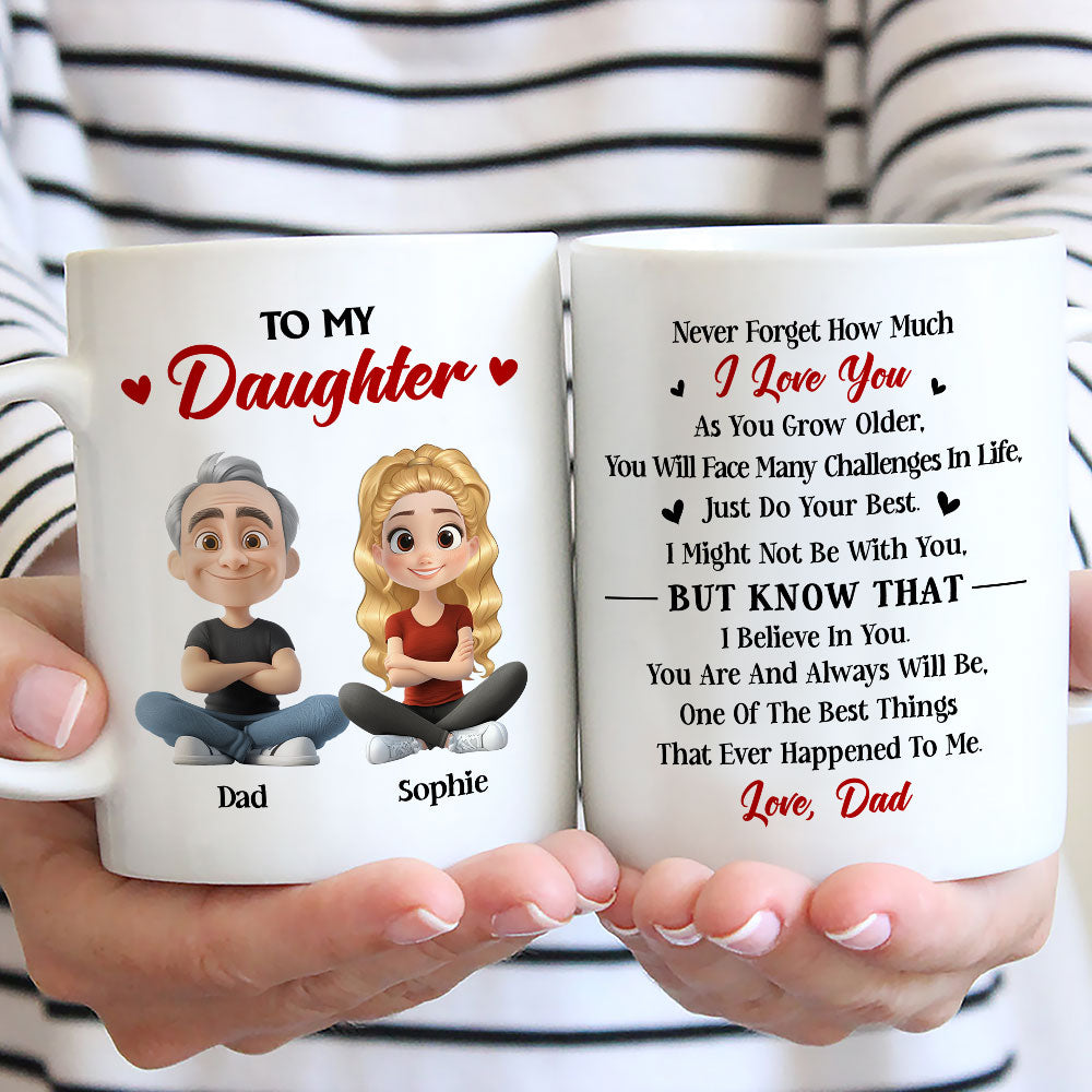 Custom Mother's Day Gift for Daughter • Do Your Best Daughter - Personalized Coffee Mug