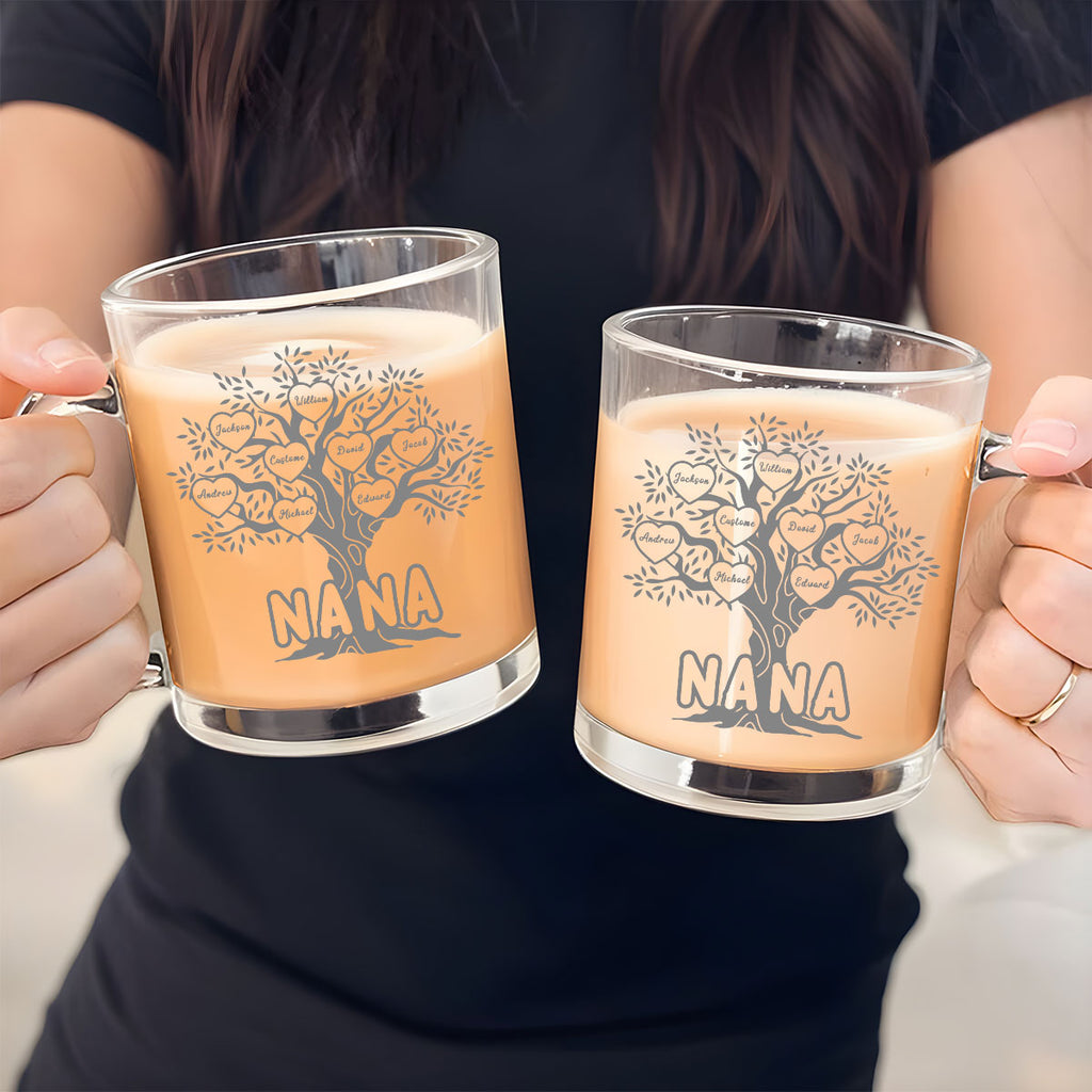 Custom Christmas & Birthday Gift For Grandma • Blessed To Be Called Grandma - Personalized Glass Mug