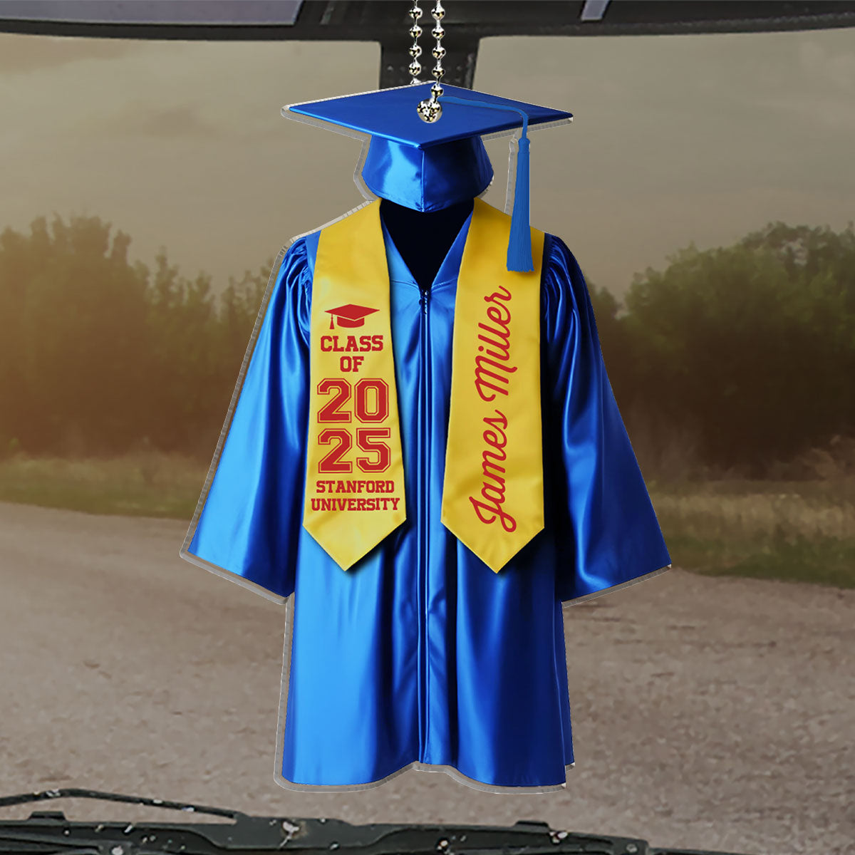 Happy Graduation - Personalized Car Ornament