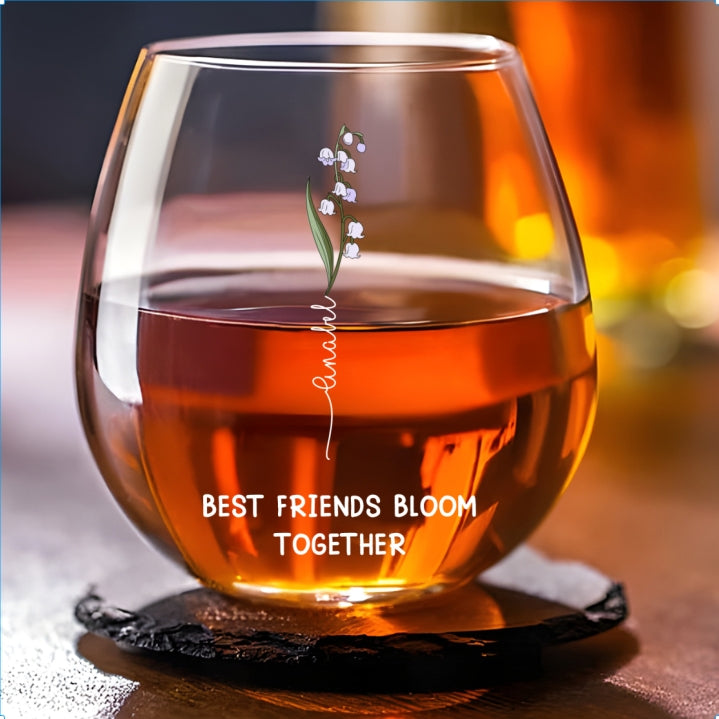 If You Are Flower - Personalized Wine Glass