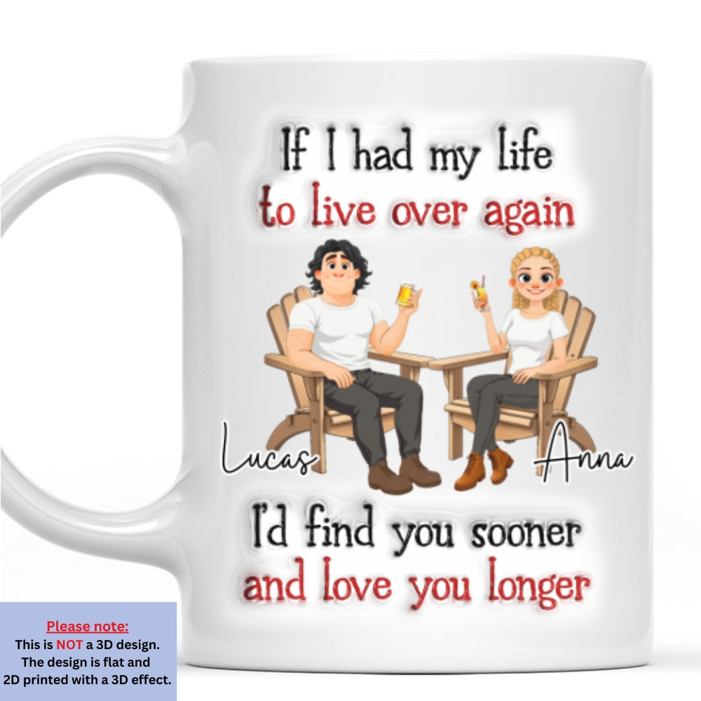 Custom Anniversary Keepsake Gifts For Couple • Love You So Much 2 - Personalized 3D Inflated Effect Mug