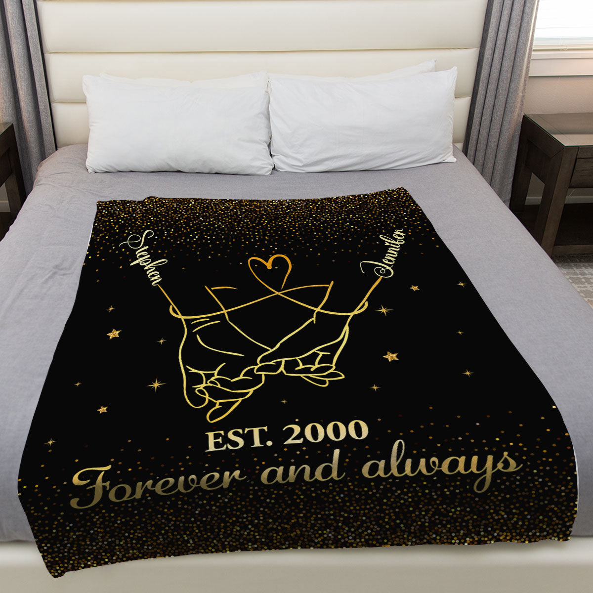 Forever And Always - Personalized Fleece Blanket