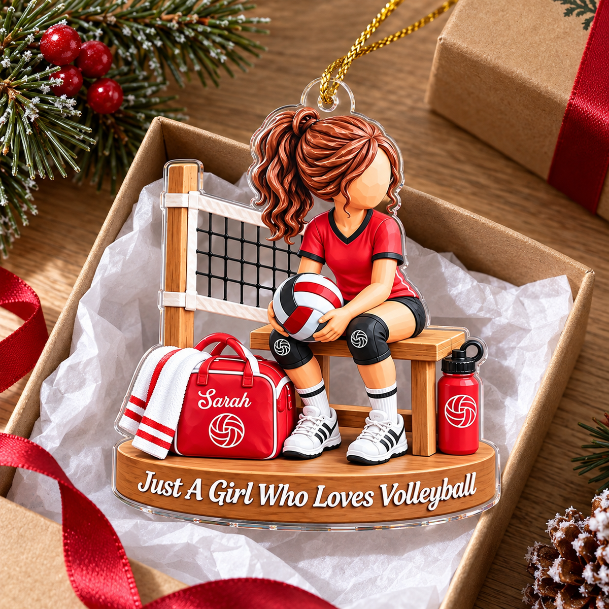 Play Hard Dream Even Bigger - Personalized Acrylic Ornament