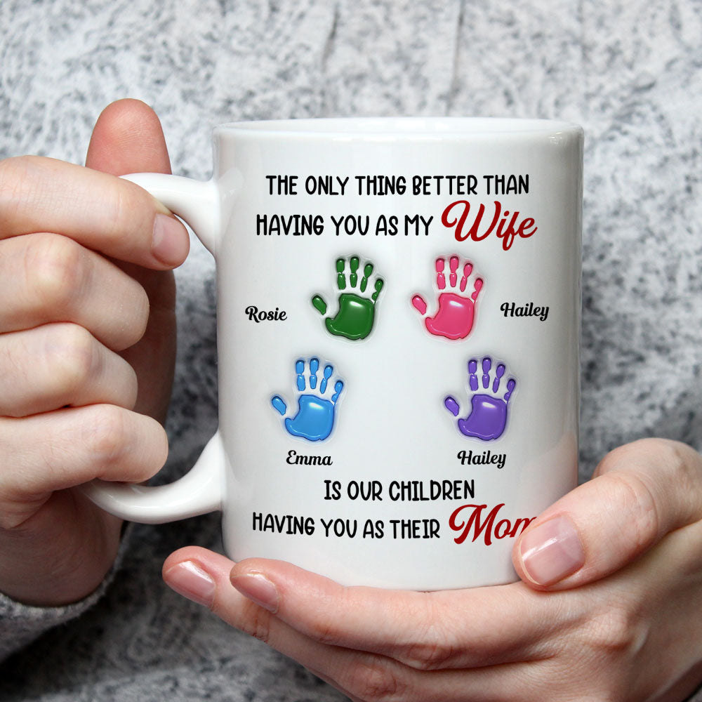 Custom Anniversary Keepsake Gifts For Couple • Having You As My Wife - Personalized Coffee Mug