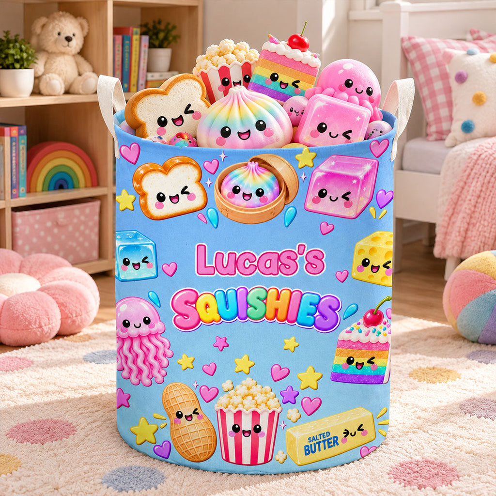 Squishy Love Lives Right Here - Personalized Basket