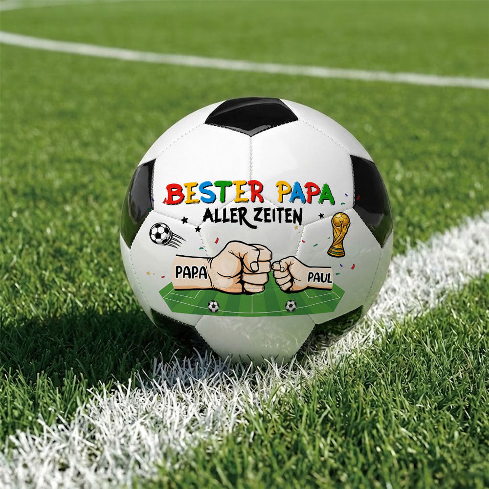 Bester Papa - Personalisierter Fußball Nach Wunsch