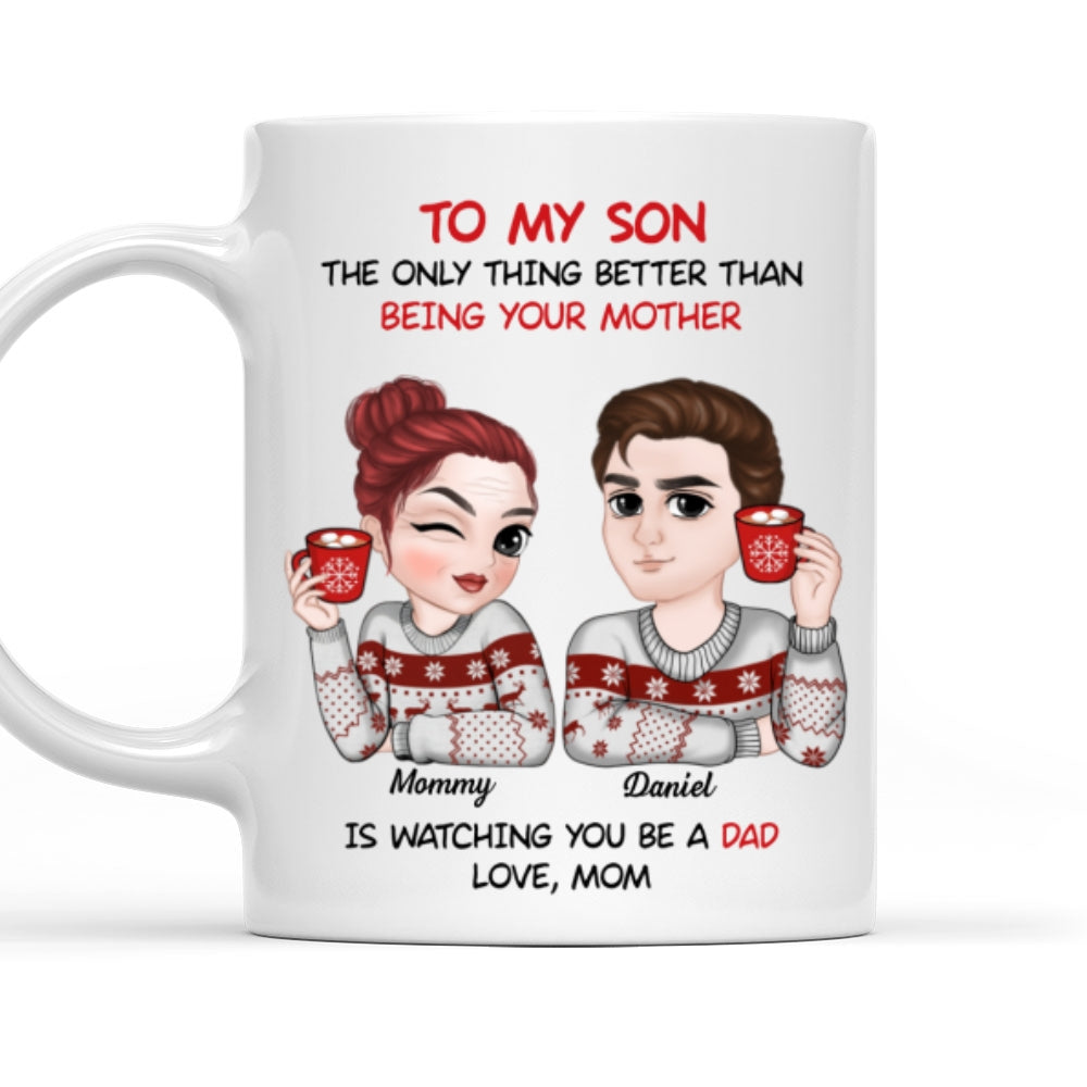 Custom Christmas & Birthday Gift for Son • To My Son Merry Christmas - Personalized Coffee Mug