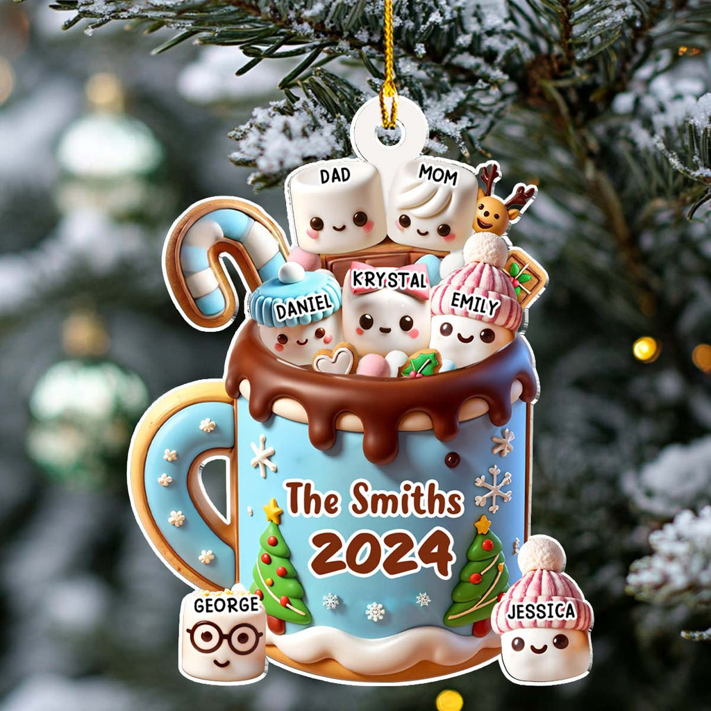 Custom Family Ornament, Christmas Gift for Family Members •  Funny Family - Personalized Acrylic Ornament