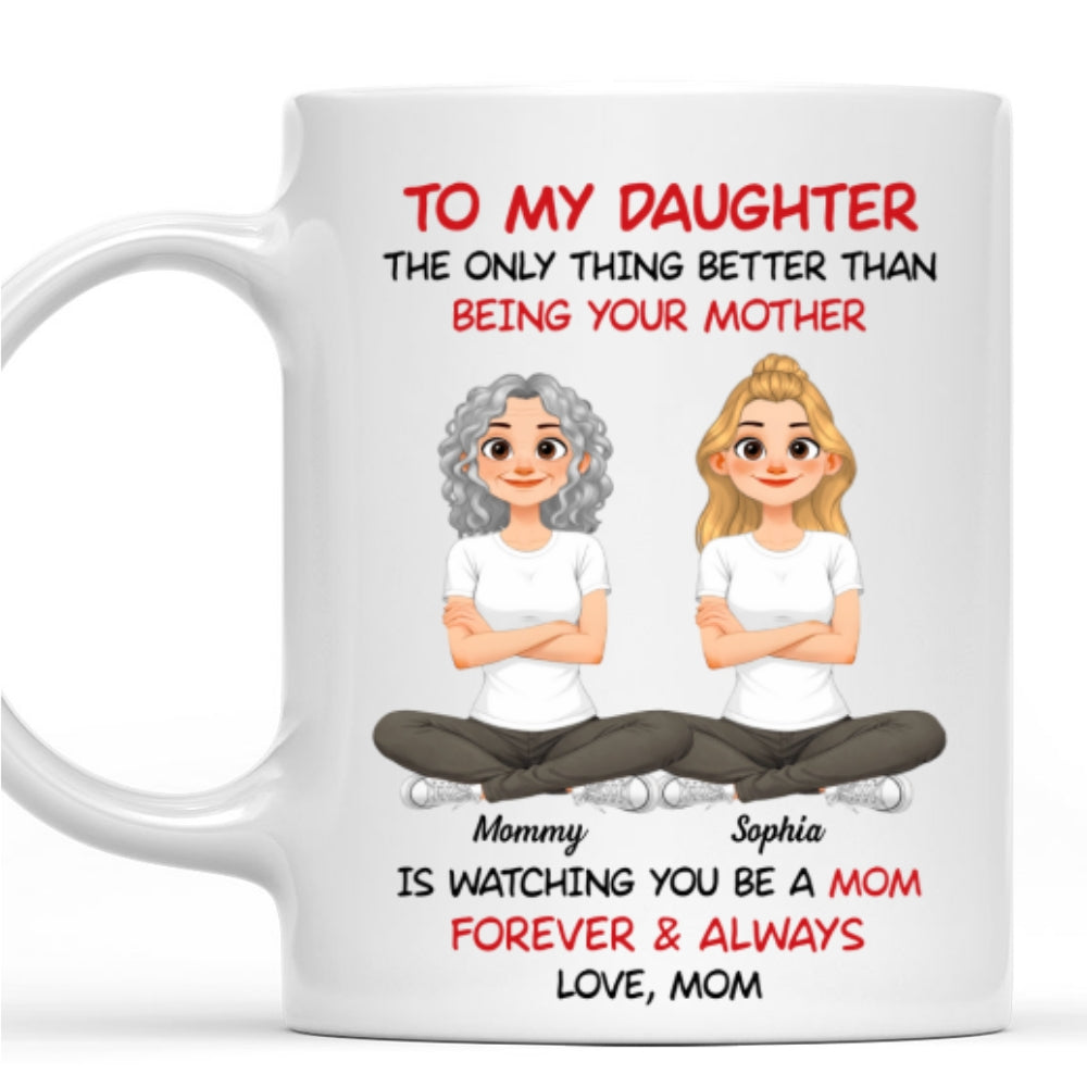 Custom Mother's Day Gift for Daughter • To My Daughter Cartoon Style - Personalized Coffee Mug
