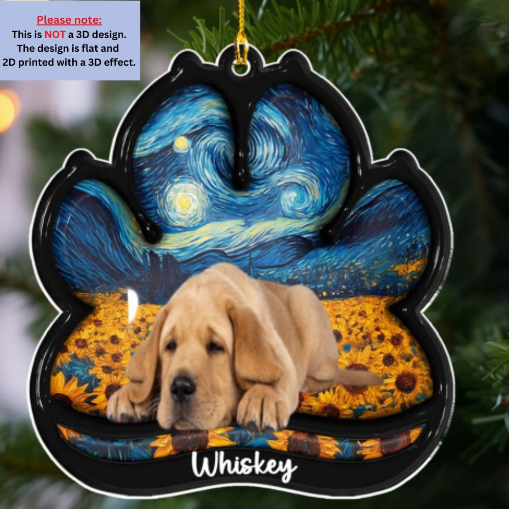 Custom Photo Keepsake Christmas Ornament • Lay Here With Me Photo - Personalized 3D Effect Acrylic Ornament