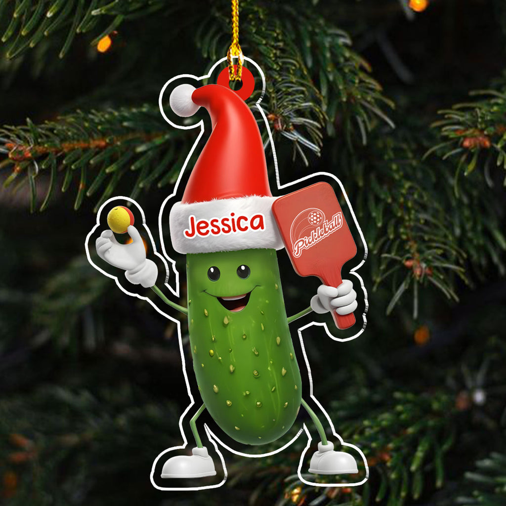 Custom Family Ornament, Christmas Gift for Family Members •  Pickleball Name - Personalized Acrylic Ornament