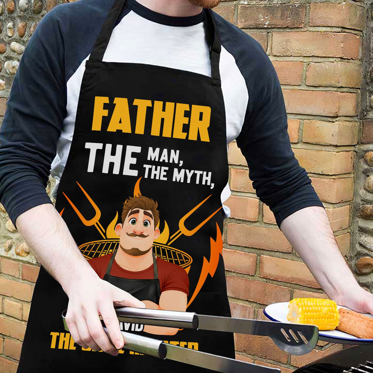Dad Grills Like A Legend - Personalized Apron