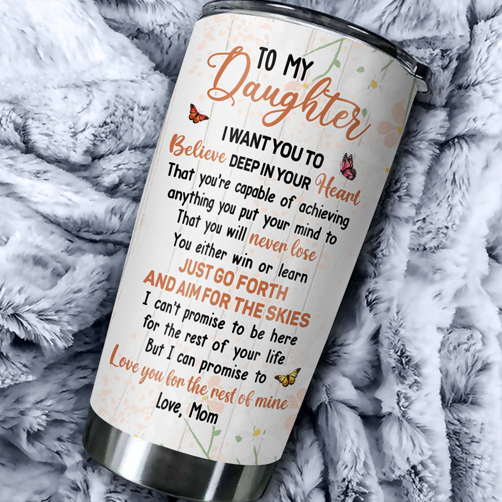 Custom Christmas Birthday Gifts For Daughter • Just Go Forth - Personalized Tumbler