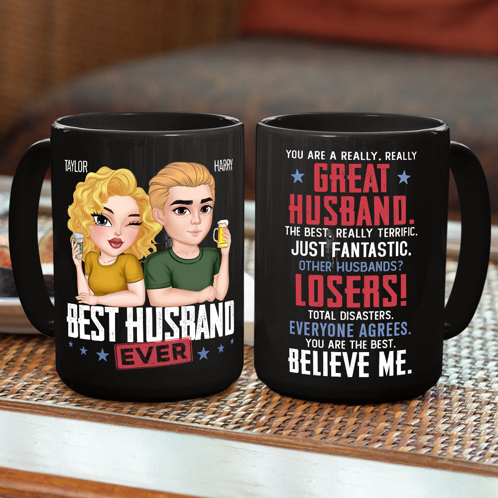 Custom Anniversary Keepsake Gifts For Couple • You Are A Really Really Great Husband - Personalized Coffee Mug
