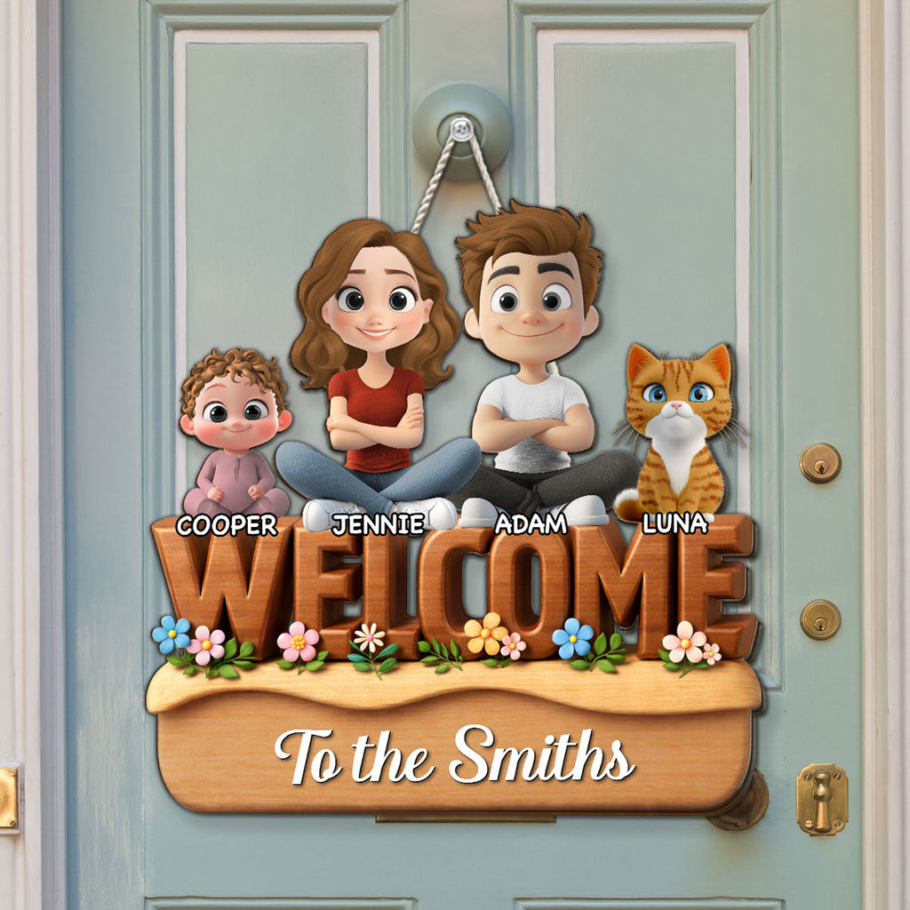 Custom 3D Home & Wall Decor, Birthday & Christmas Gift • We Are All Nice Here - Personalized 3D Effect Wood Sign