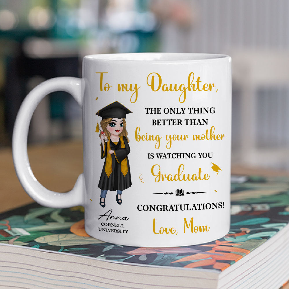 Custom Christmas & Birthday Keepsake Gift • To My Daughter Son Graduation - Personalized Coffee Mug
