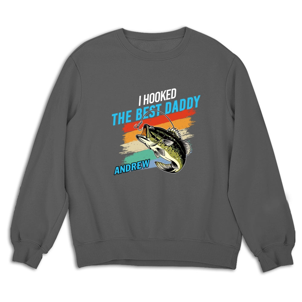 Custom Father's Day, Special Gift for Dad & Grandpa • We Hooked The Best Daddy - Personalized Shirt