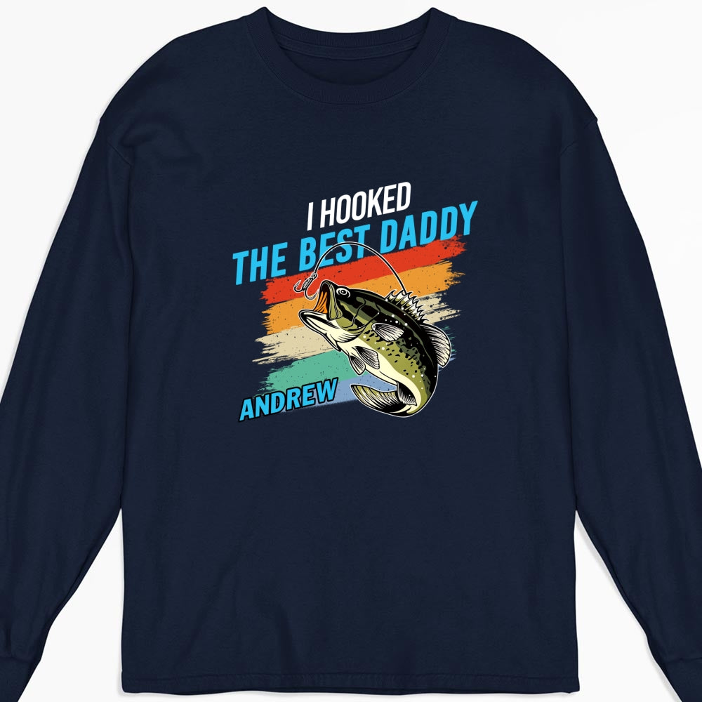 Custom Father's Day, Special Gift for Dad & Grandpa • We Hooked The Best Daddy - Personalized Shirt