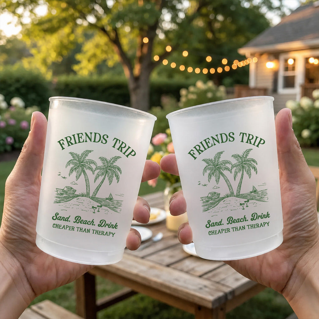 Friends Trip - Personalized Frosted Cup