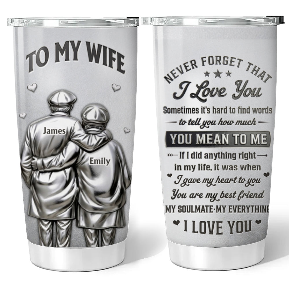 I Did Anything Right In My Life - Personalized 3D Effect Tumbler