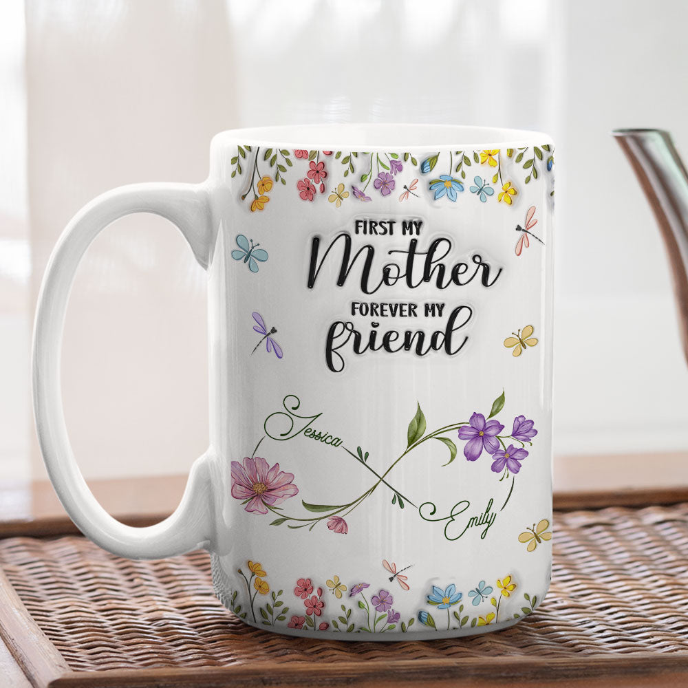 Custom Mother's Day Gift for Daughter • First My Daughter - Personalized 3D Inflated Effect Mug