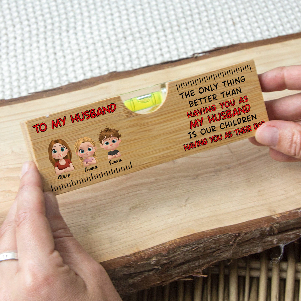 Having You As My Husband - Personalized Wooden Spirit Level Bottle Opener