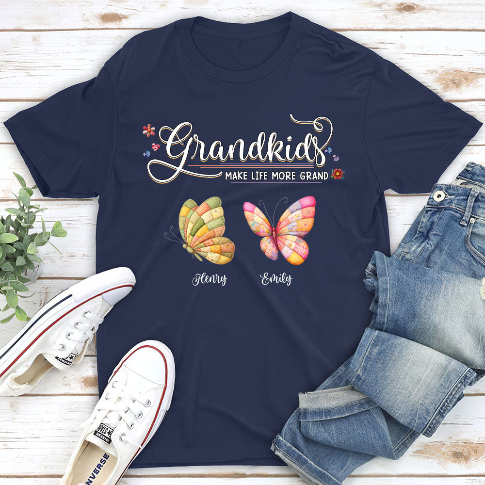 Custom Mother's Day Gift for Mom & Grandma • Grandma Butterflies - Personalized Shirt