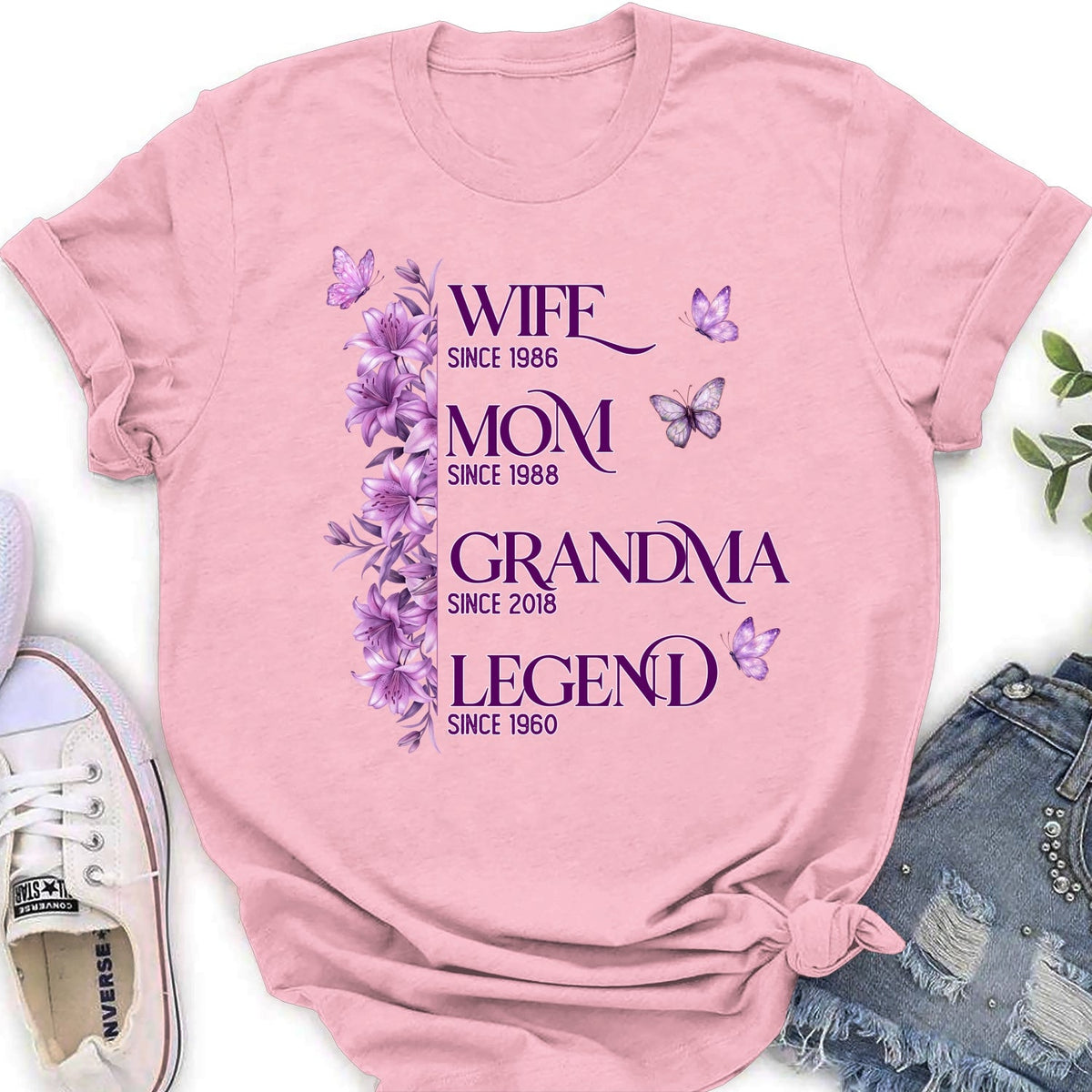 Custom Mother's Day Gift for Mom & Grandma • Wife Mom Grandma Legend - Personalized Shirt