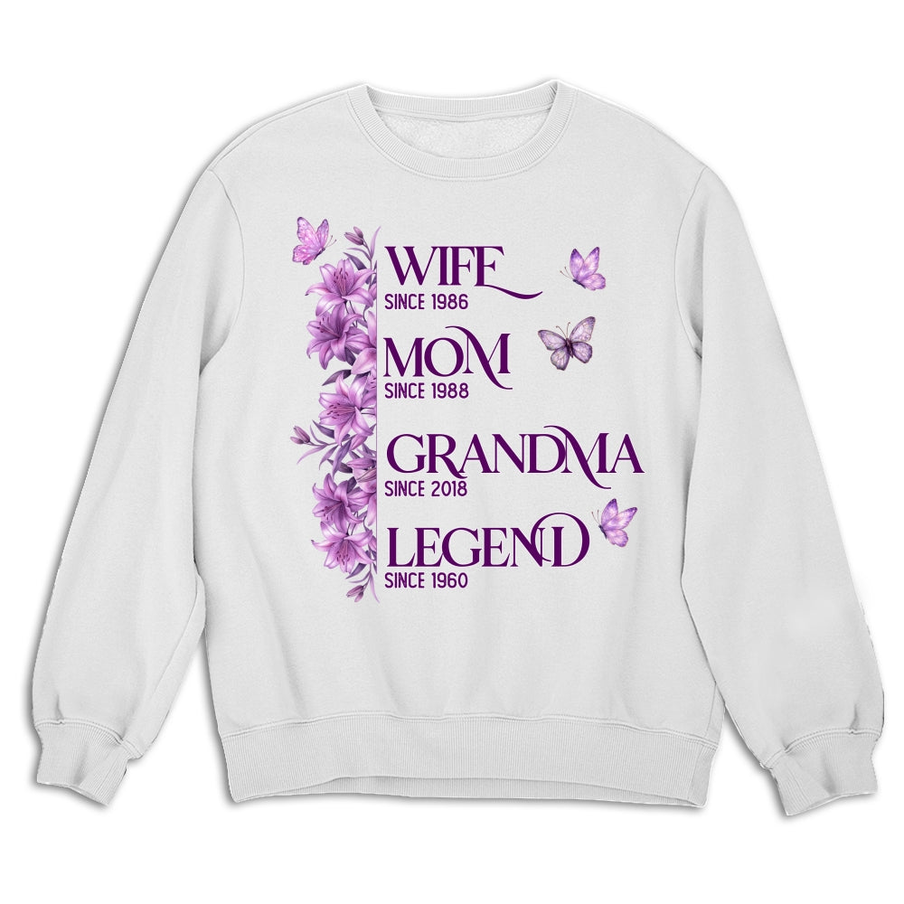 Custom Mother's Day Gift for Mom & Grandma • Wife Mom Grandma Legend - Personalized Shirt