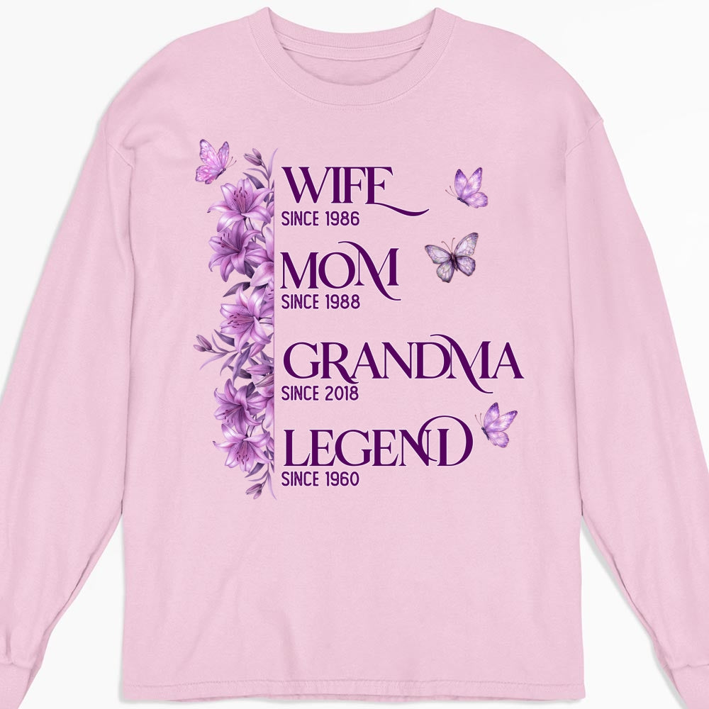 Custom Mother's Day Gift for Mom & Grandma • Wife Mom Grandma Legend - Personalized Shirt