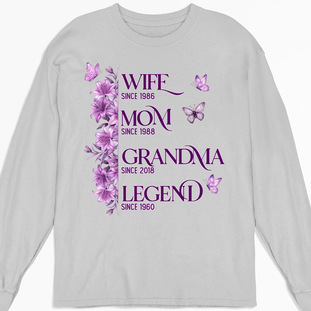Custom Mother's Day Gift for Mom & Grandma • Wife Mom Grandma Legend - Personalized Shirt