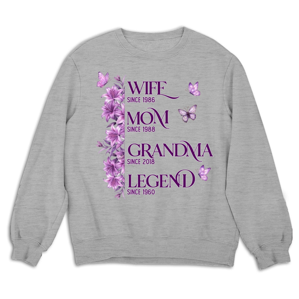 Custom Mother's Day Gift for Mom & Grandma • Wife Mom Grandma Legend - Personalized Shirt