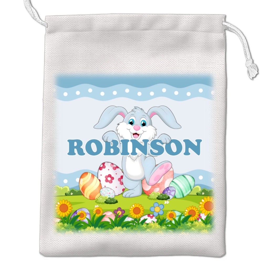 Blue Pink Bunny - Personalized Favor Bag