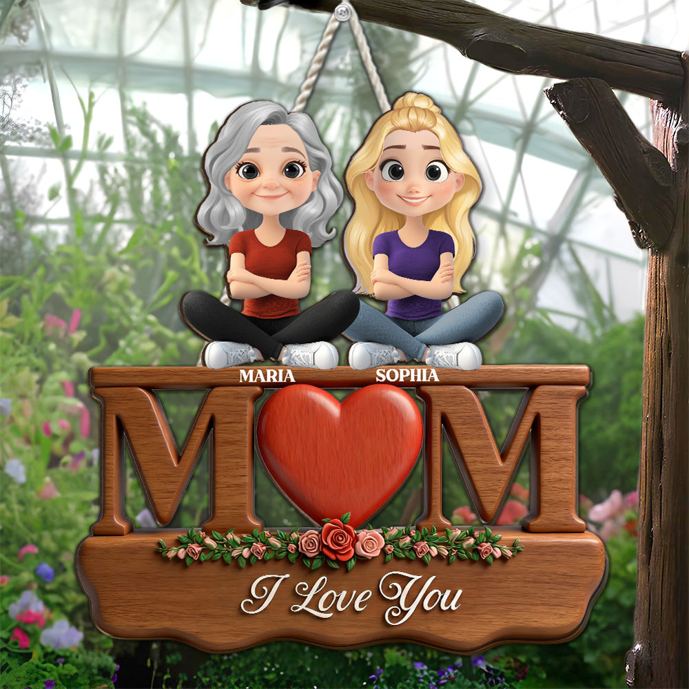 Custom 3D Home & Wall Decor, Birthday & Christmas Gift • Love You Mom - Personalized Wood Sign