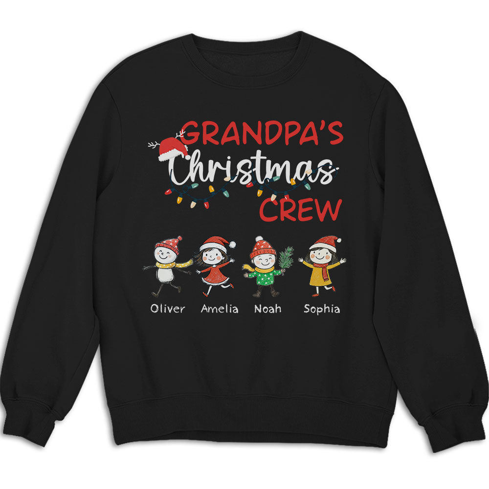 Custom Christmas & Birthday Gift for Grandpa • Grandpa Christmas Crew Always Ready - Personalized Shirt
