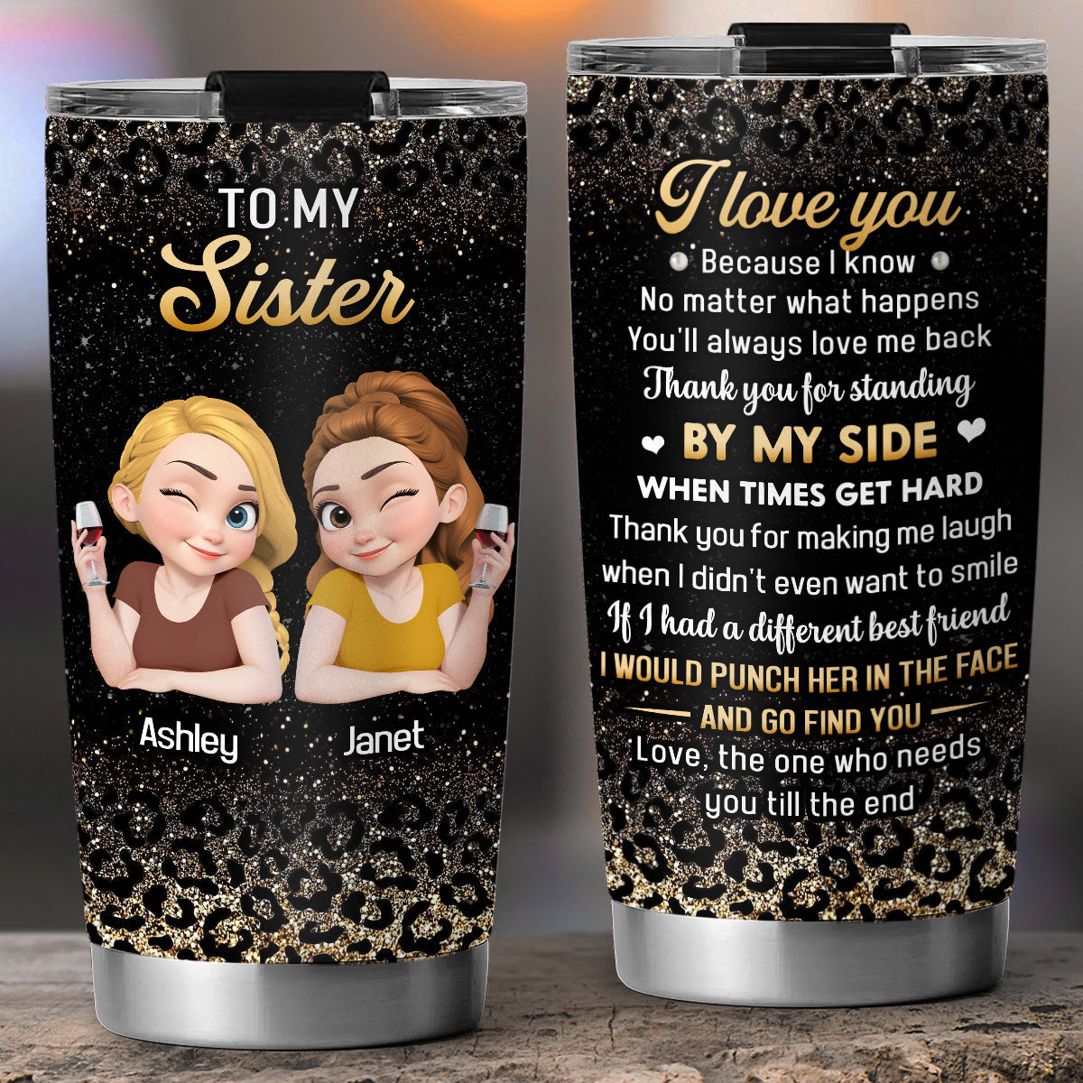 Custom Christmas Birthday Gifts For Best Friend • Bestie On Point - Personalized Tumbler