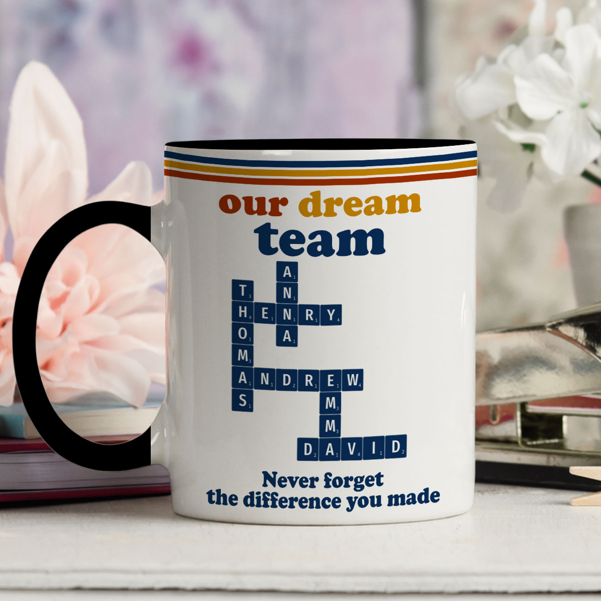 Custom Coworker, Christmas & Birthday Team Appreciation Gift • My Dream Team - Personalized Accent Mug