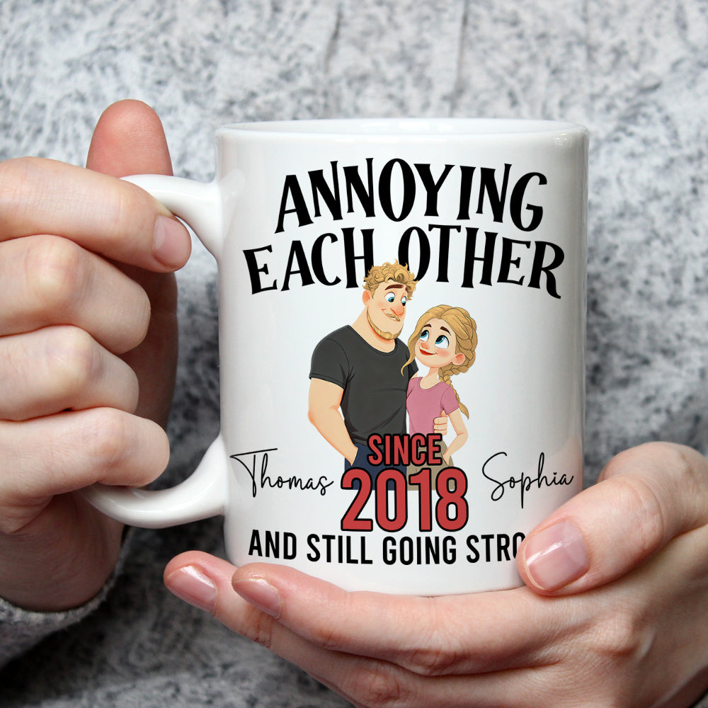 Custom Anniversary Keepsake Gifts For Couple • Since That Day - Personalized Coffee Mug