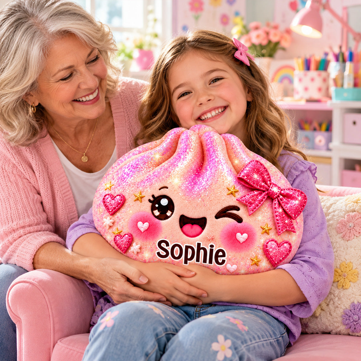 Sweetie World - Personalized Shaped Pillow
