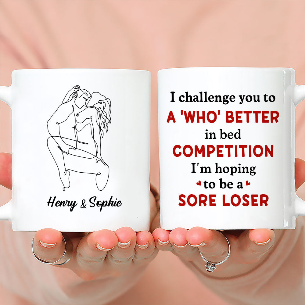 Custom Anniversary Keepsake Gifts For Couple • I Challenge You - Personalized Coffee Mug