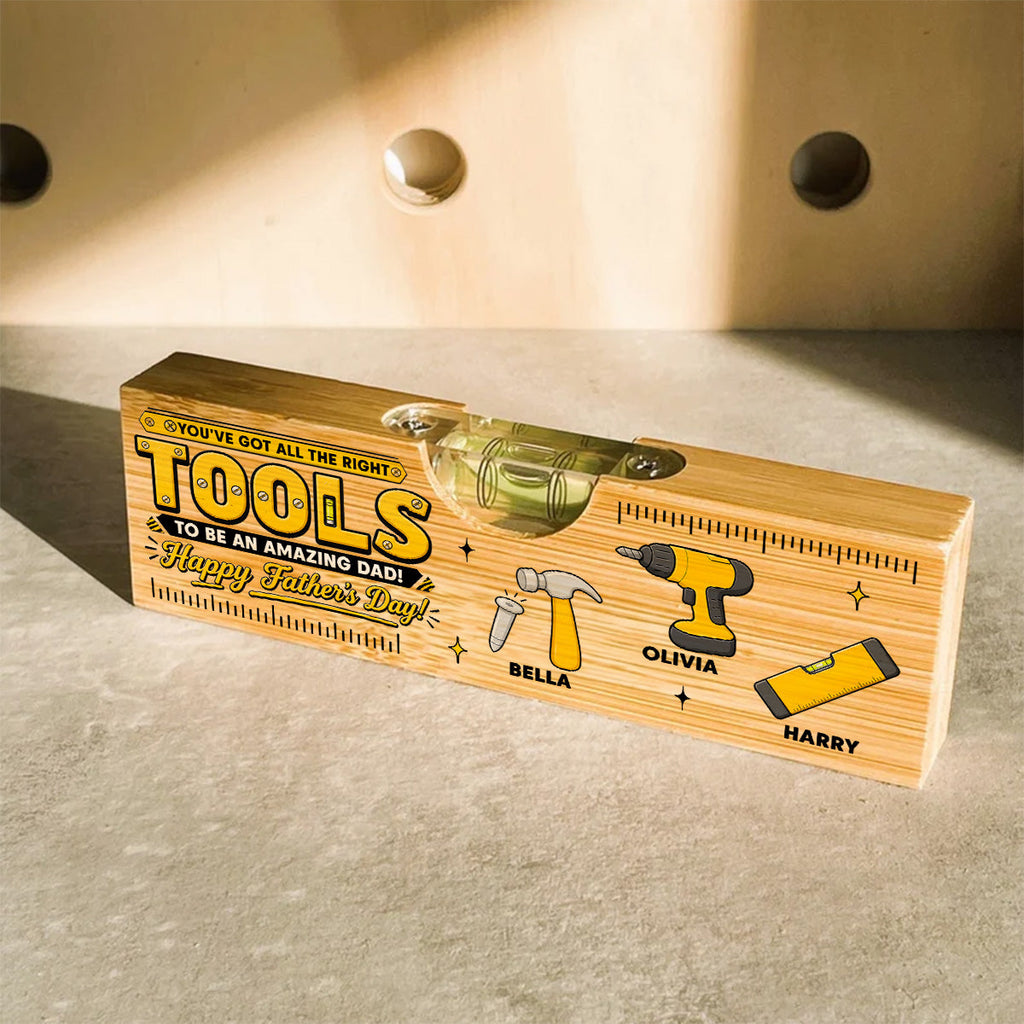 All The Right Tools - Personalized Wooden Spirit Level Bottle Opener