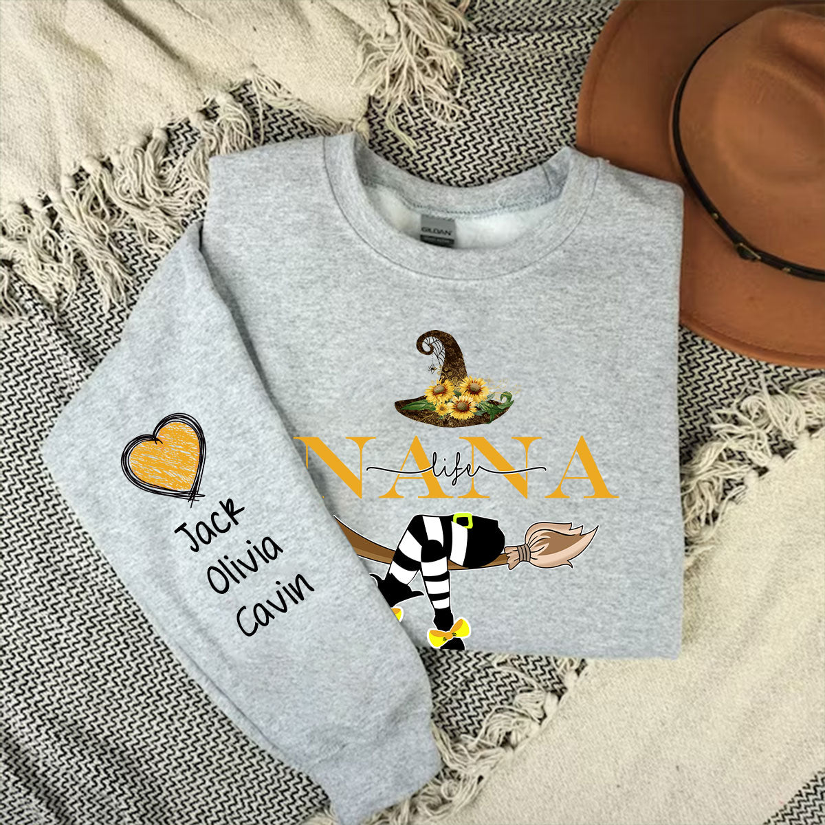 Grandma Life Witch Sweatshirt - Personalized Sweatshirt