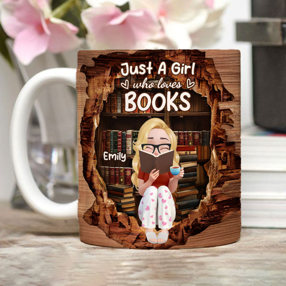 Custom Christmas & Birthday Keepsake Gift • Reading Is My Kind Of Therapy - Personalized Coffee Mug