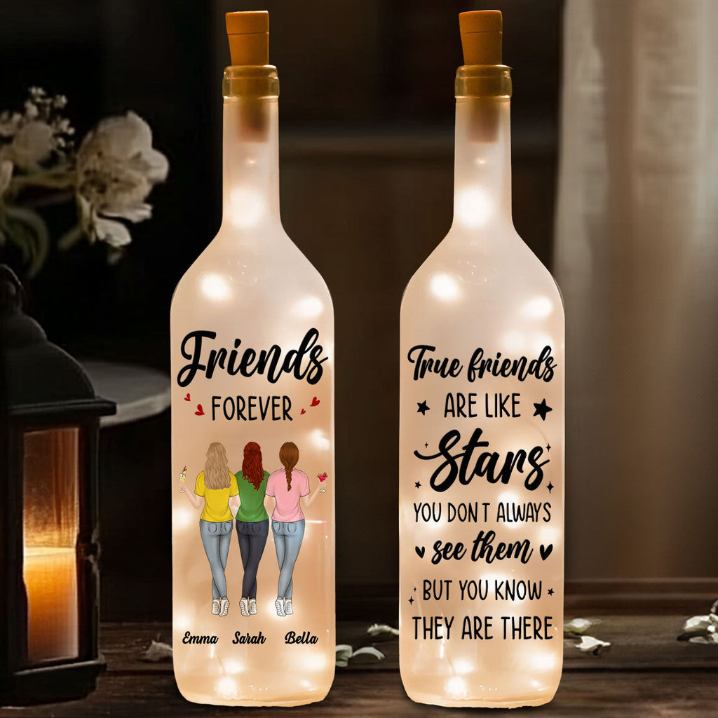 Our Friendship Like Star - Personalized Bottle Lamp