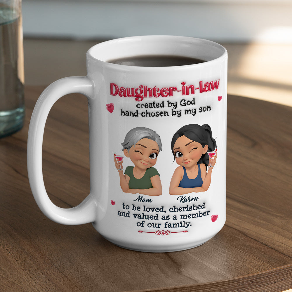 Custom Mother's Day Gift for Daughter • Forever Part Of Our Family - Personalized 3D Inflated Effect Mug