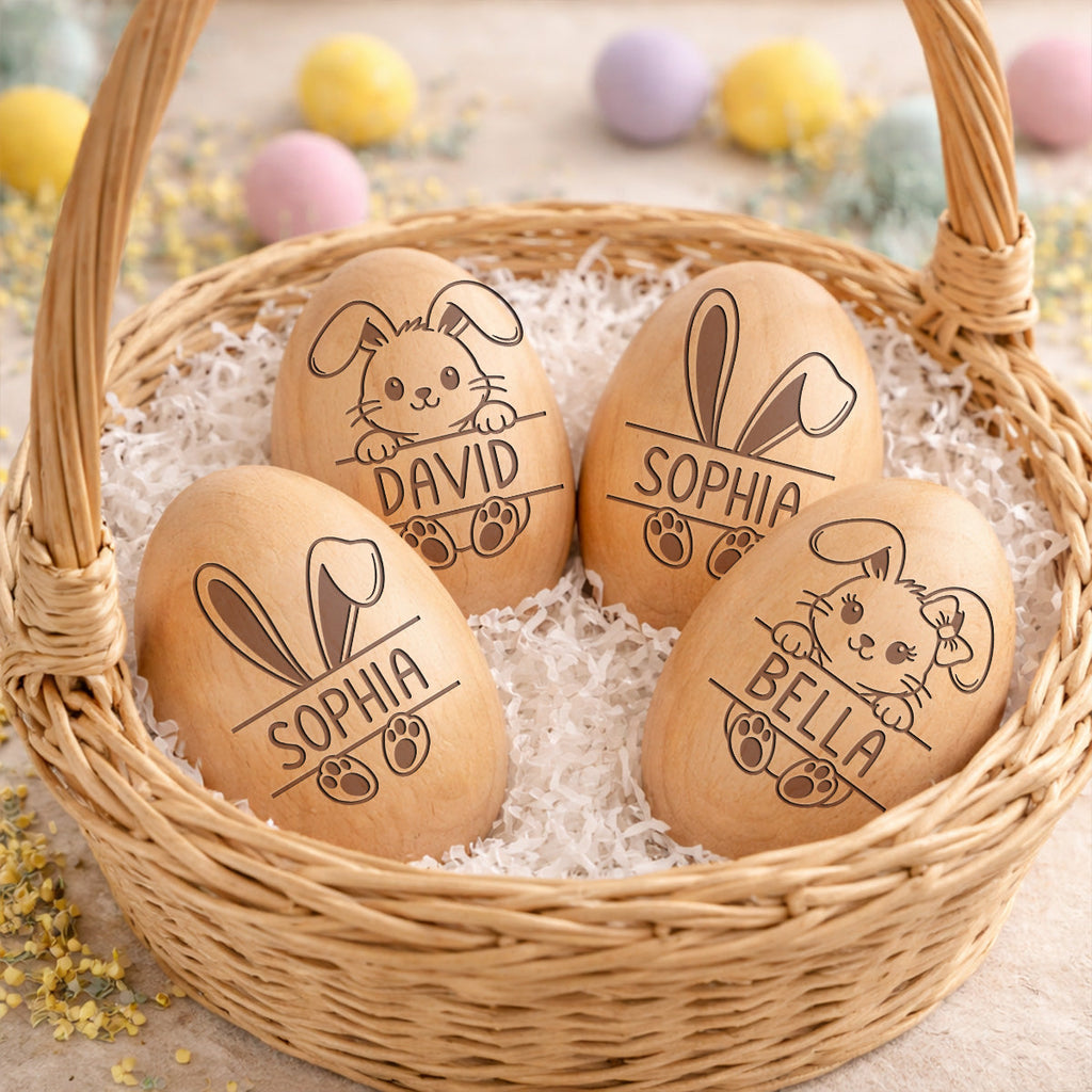 Easter Egg - Personalized Wooden Egg Shaker